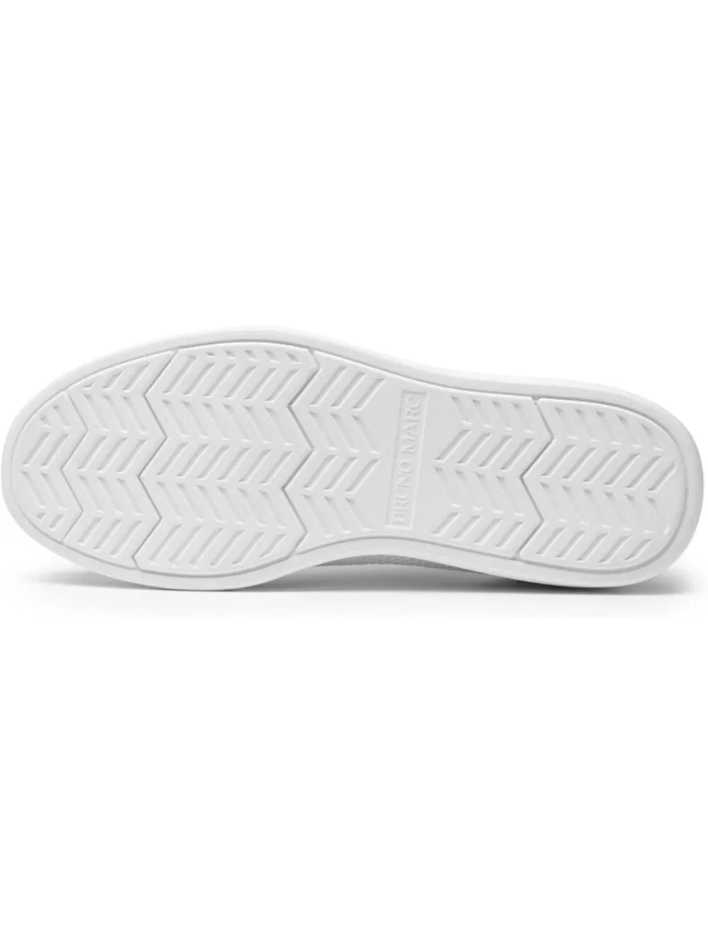 Bruno Marc Men's White Rubber Lace up Lightweight Casual Walking Sneakers
